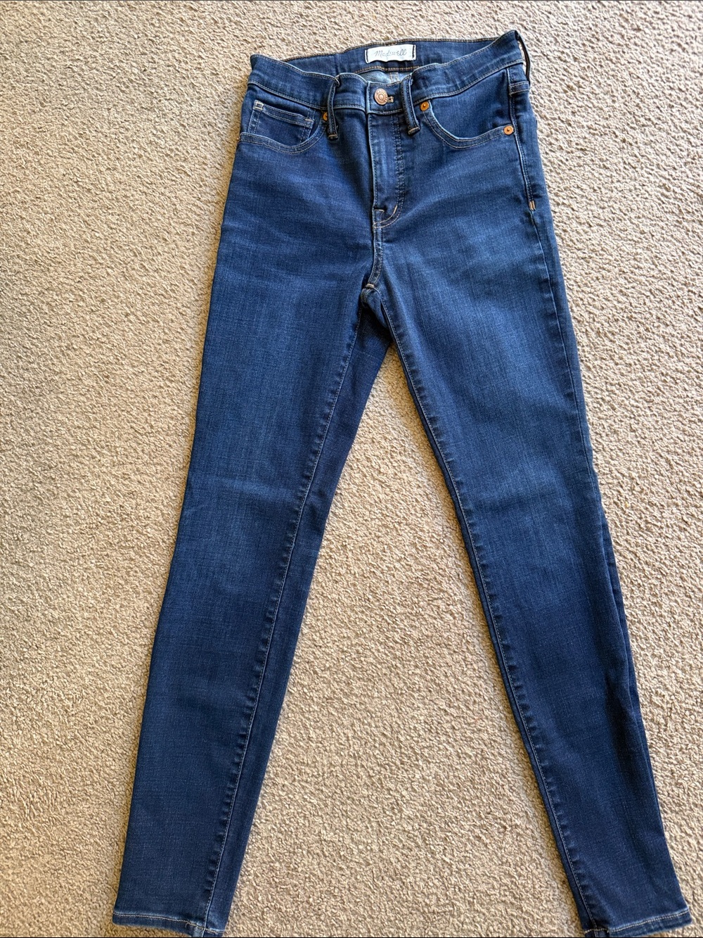 Madewell Indigo High-Rise Skinny Jeans like new 2 stretch sku21